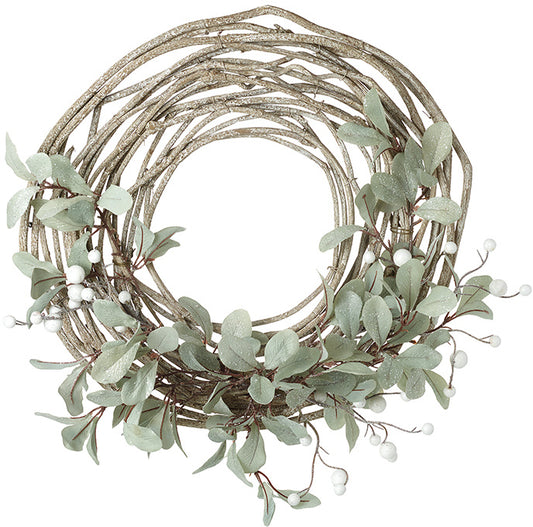 Green Eucalyptus Half Wreath