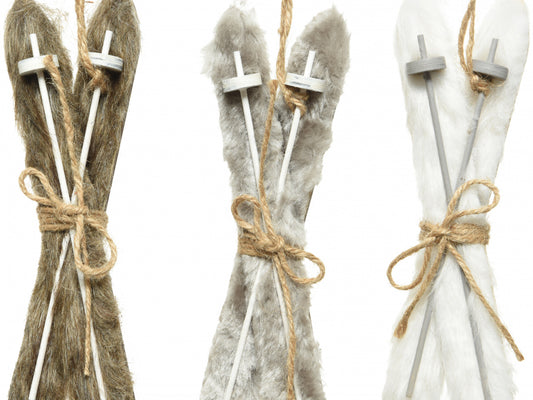 Faux Fur Hanging Skis