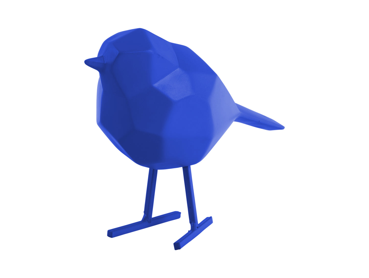 Origami Bird statue small Blue