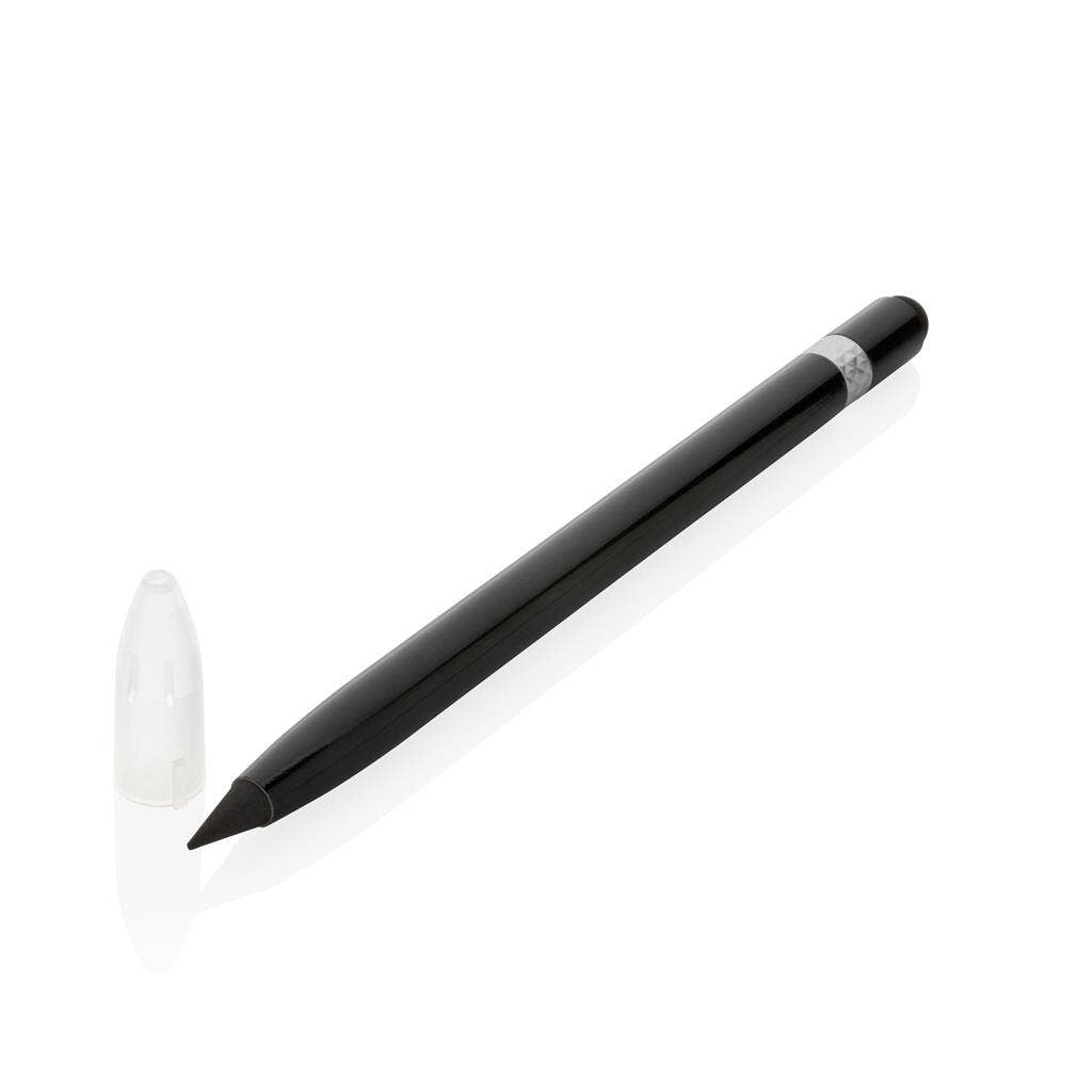 Aluminium Inkless Pen With Eraser: Green