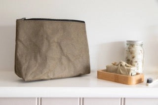 Kraft paper cosmetic bag - eco friendly