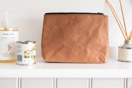 Kraft paper cosmetic bag - eco friendly