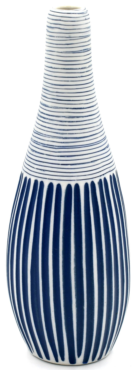 036W12BLUE MODO MINI - WO 12 BLUE Porcelain bud vase
